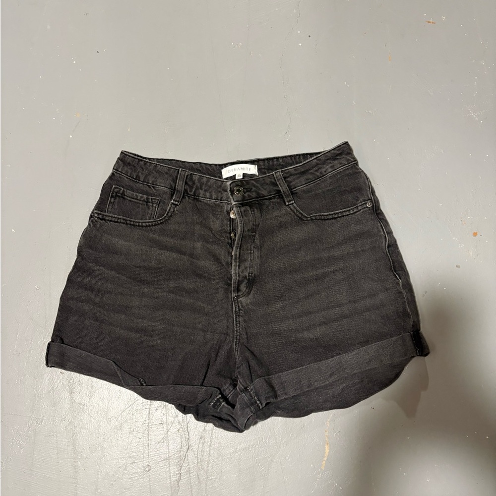 Dynamite Black Jean Shorts